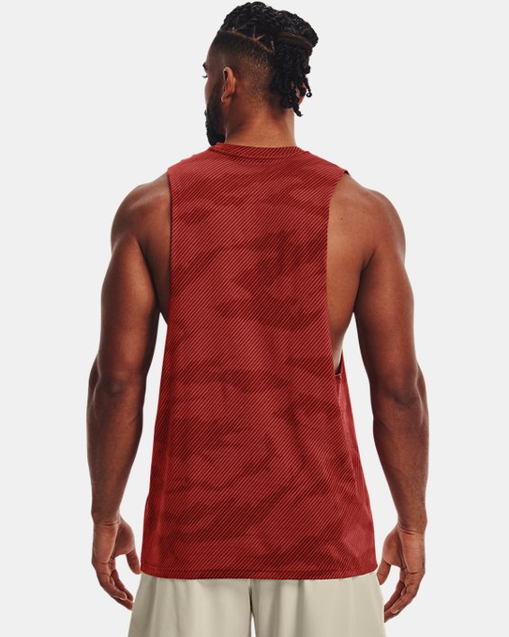 เสื้อกล้าม Project Rock 100 Percent สำหรับผู้ชาย, Red, pdpMainDesktop image number 1